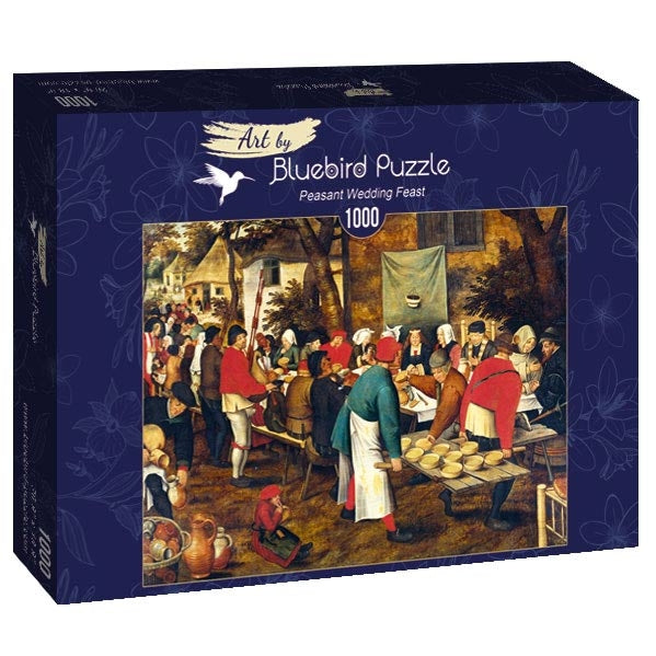[จิ๊กซอว์พร้อมส่ง ขายดี] Bluebird Puzzle - Jigsaw Peasant Wedding Feast / Pieter Brueghel the Younger ขนาด 1000 ชิ้น