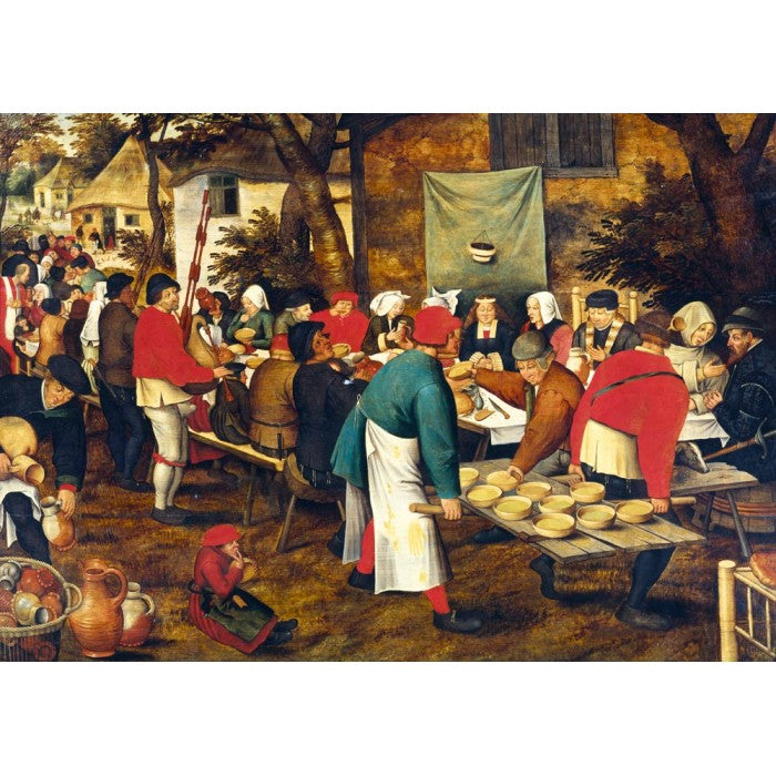 [จิ๊กซอว์พร้อมส่ง ขายดี] Bluebird Puzzle - Jigsaw Peasant Wedding Feast / Pieter Brueghel the Younger ขนาด 1000 ชิ้น