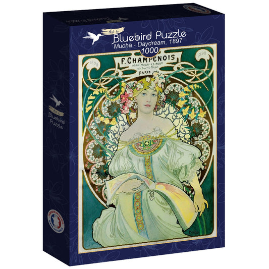 [จิ๊กซอว์พร้อมส่ง ขายดี] Bluebird Puzzle - Jigsaw Daydream, 1897 / Mucha ขนาด 1000 ชิ้น