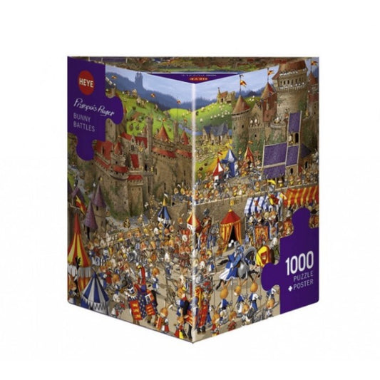 [จิ๊กซอว์พร้อมส่ง ขายดี] HEYE - Jigsaw Bunnytown / Francois Ruyer ขนาด 1000 ชิ้น
