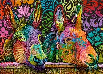 [จิ๊กซอว์พร้อมส่ง ขายดี] HEYE - Jigsaw Jolly Pets : Donkey Love by Dean Russo ขนาด 1000 ชิ้น