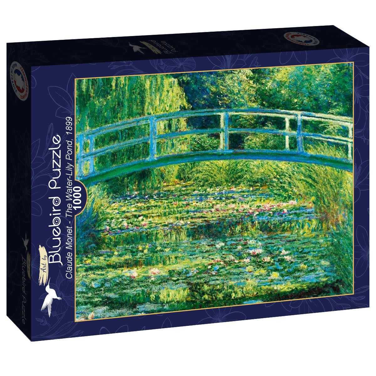 [จิ๊กซอว์พร้อมส่ง ขายดี] Bluebird Puzzle - Jigsaw The Water-Lily Pond, 1899 / Claude Monet ขนาด 1000 ชิ้น
