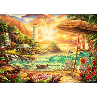 [จิ๊กซอว์พร้อมส่ง ขายดี] Bluebird Puzzle - Jigsaw Love the Beach by Chuck Pinson ขนาด 1000 ชิ้น