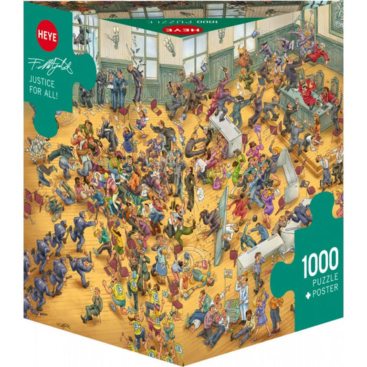 [จิ๊กซอว์พร้อมส่ง ขายดี] HEYE - Jigsaw Justice For All! by Mitgutsch ขนาด 1000 ชิ้น