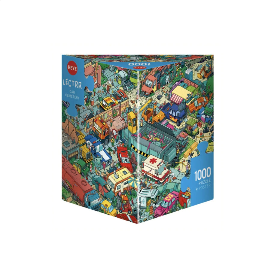 [จิ๊กซอว์พร้อมส่ง ขายดี] HEYE - Jigsaw Car Cemetery by Lectrr ขนาด 1000 ชิ้น