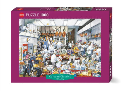 [จิ๊กซอว์พร้อมส่ง ขายดี] HEYE - Jigsaw Cartoon Classics : Creative Cooks by Blachon ขนาด 1000 ชิ้น