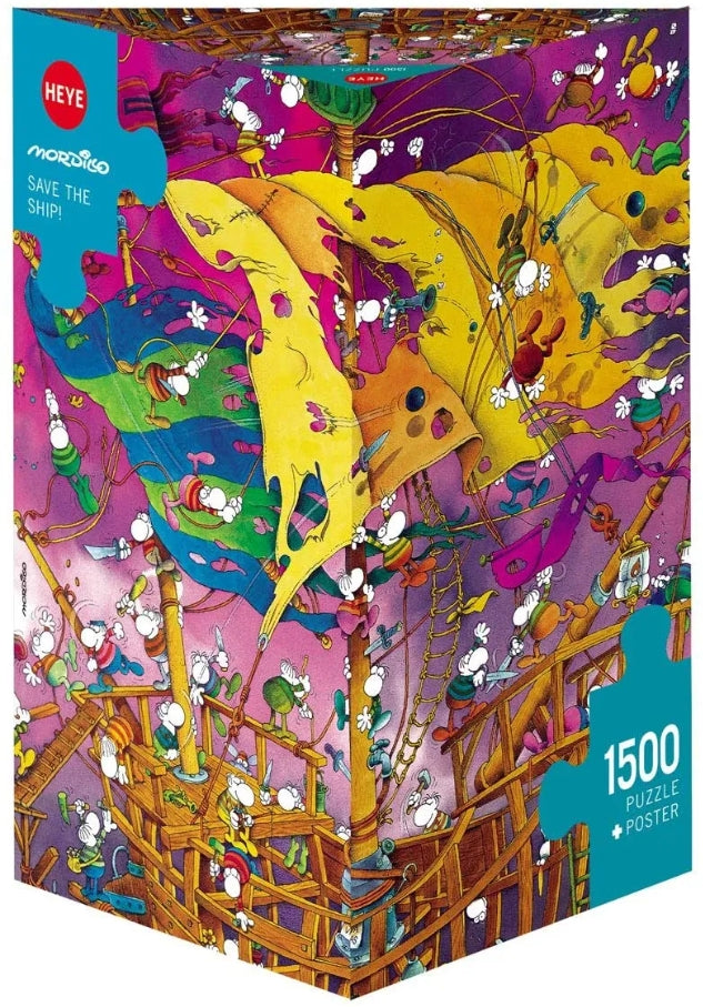 [จิ๊กซอว์พร้อมส่ง ขายดี] HEYE - Jigsaw Save The Ship! ขนาด 1500 ชิ้น