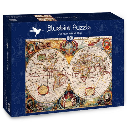 [จิ๊กซอว์พร้อมส่ง ขายดี] Bluebird Puzzle - Jigsaw Antique World Map / Sergey Kamshylin ขนาด 1000 ชิ้น
