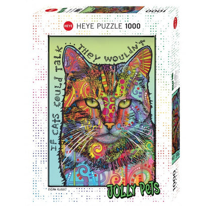 [จิ๊กซอว์พร้อมส่ง ขายดี] HEYE - Jigsaw Jolly Pets : If Cats Could Talk by Dean Russo ขนาด 1000 ชิ้น