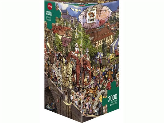 [จิ๊กซอว์พร้อมส่ง ขายดี] HEYE - Jigsaw Street Parade by Gobel&Knorr ขนาด 2000 ชิ้น