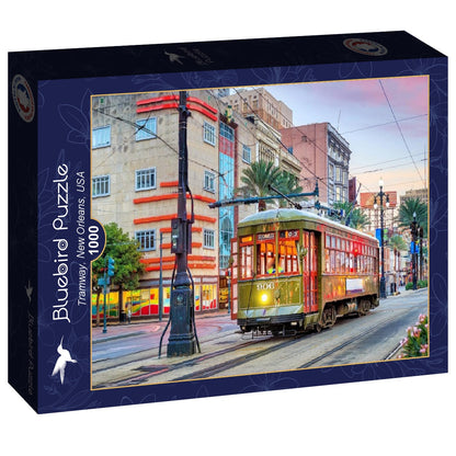 [จิ๊กซอว์พร้อมส่ง ขายดี] Bluebird Puzzle - Jigsaw Tramway, New Orleans, USA ขนาด 1000 ชิ้น